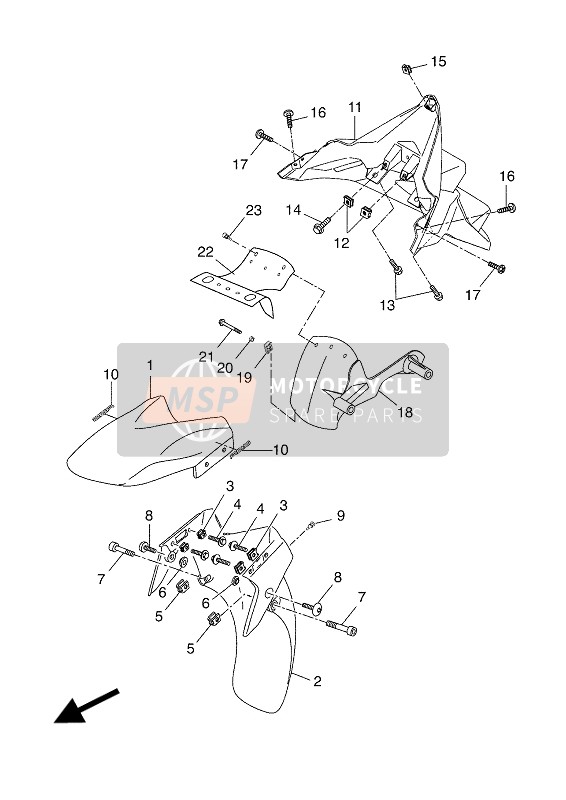 Yamaha YP125RA 2016 KOTFLÜGEL für ein 2016 Yamaha YP125RA